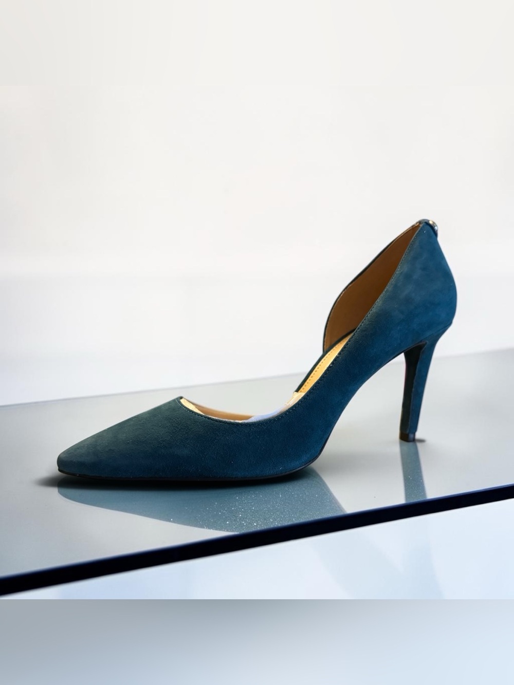 Michael Kors Size 7M Dorothy Flex D’Orsay Suede Pumps Luxe Teal | NWT w/BOX